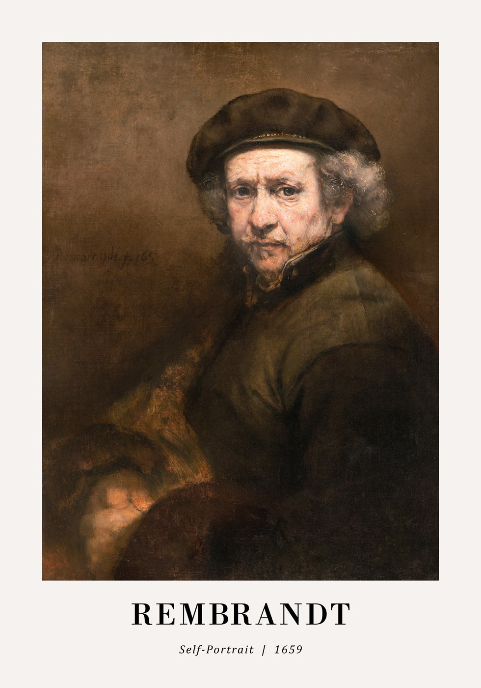 Self-Portrait 1659 by Rembrandt Poster - Posterbox.no