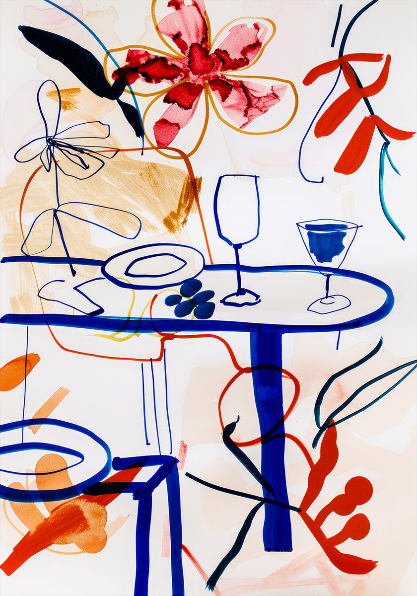 Vibrant Table Scene