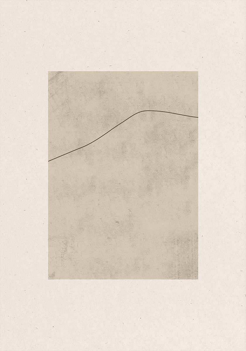 Line on Whispered Beige Poster