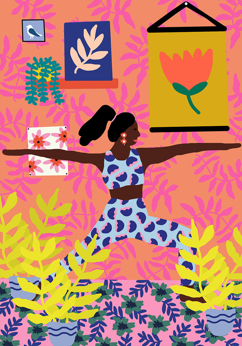 Yoga Warrior Position