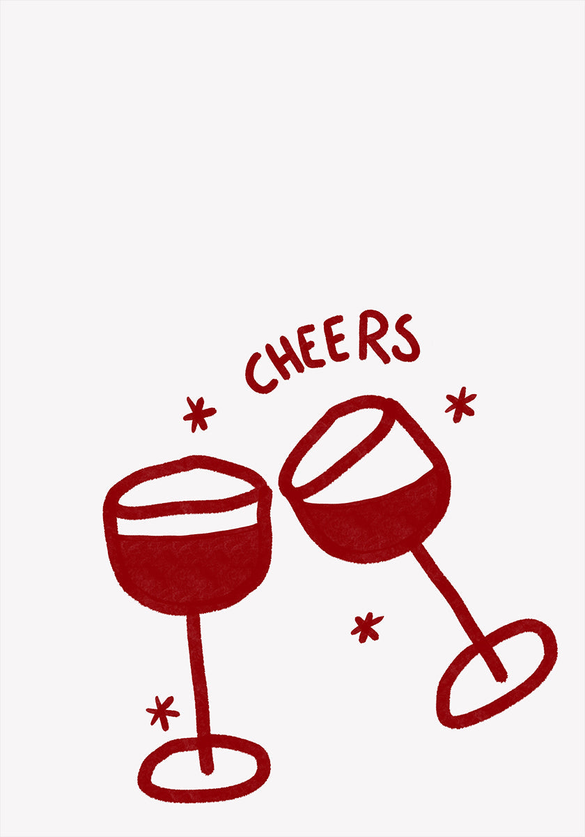 Wine Glass Celebration Poster