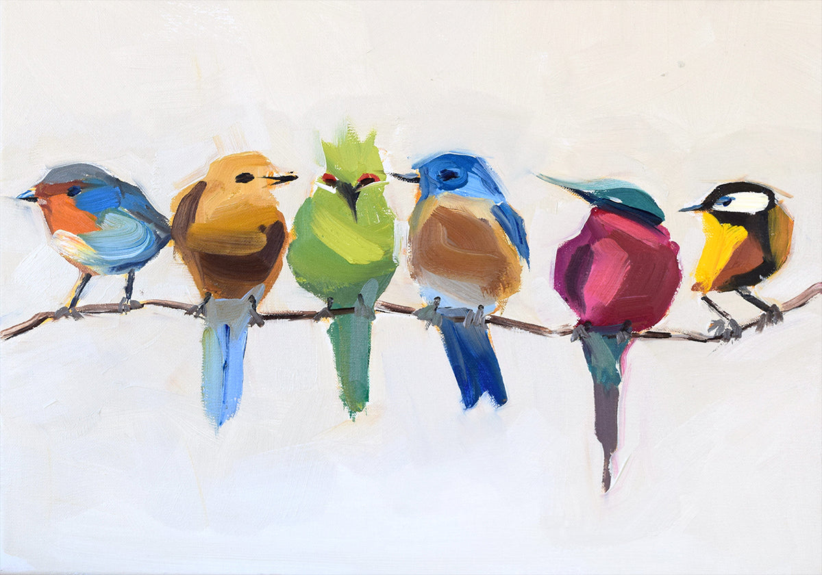 Birds On A Branch Poster