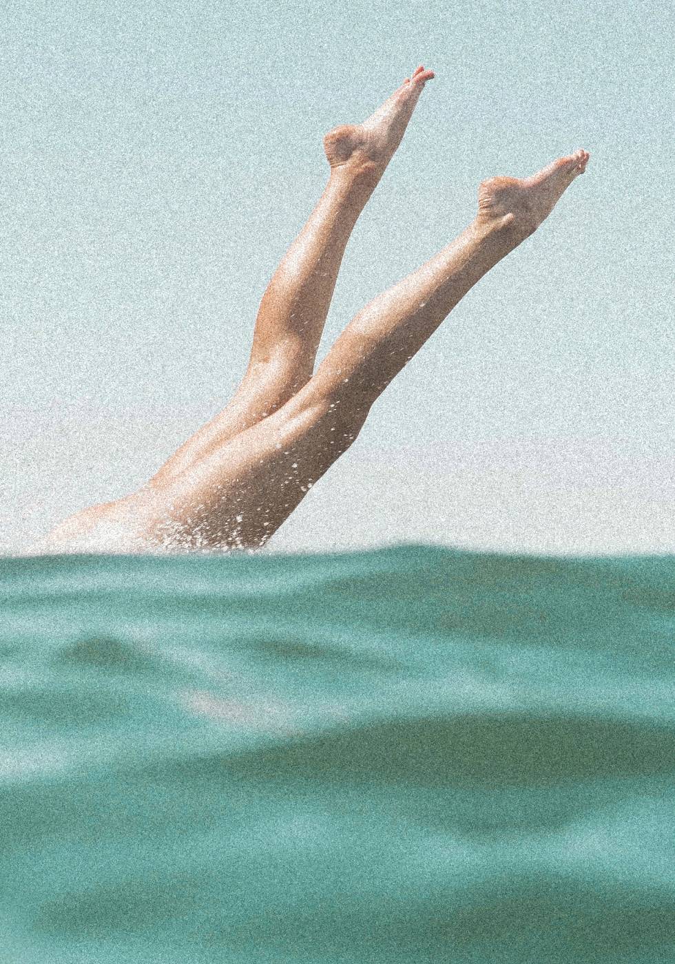 Summer Print Sea & Legs Poster - Posterbox.no