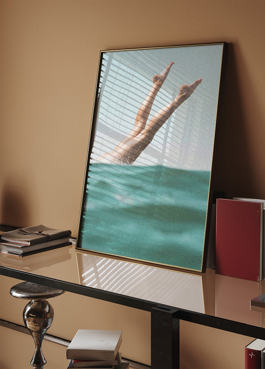 Summer Print Sea & Legs Poster - Posterbox.no