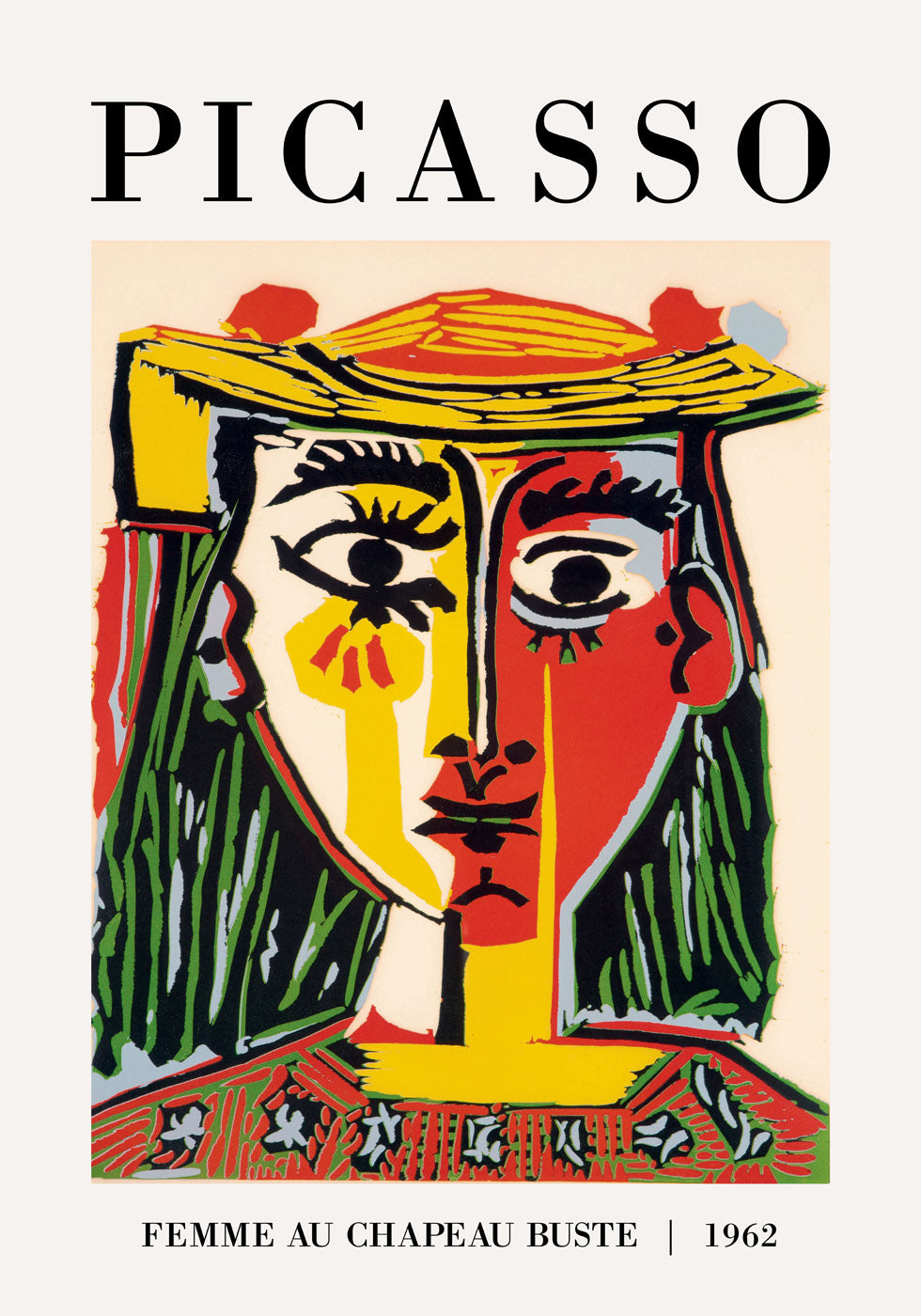Pablo Picasso - El Rostro 1962 Poster - Posterbox.no