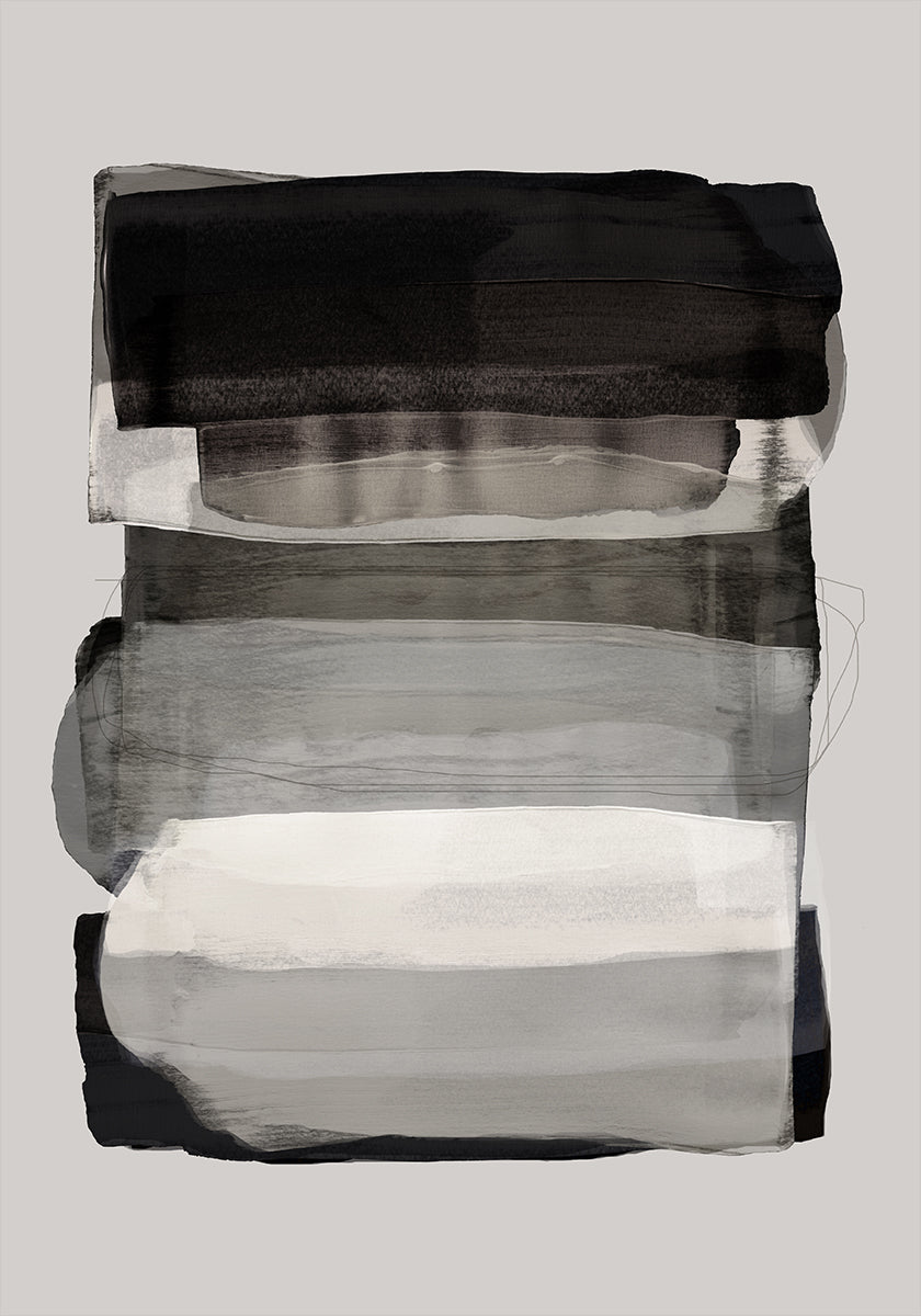 Abstract Brush Strokes 79 Poster