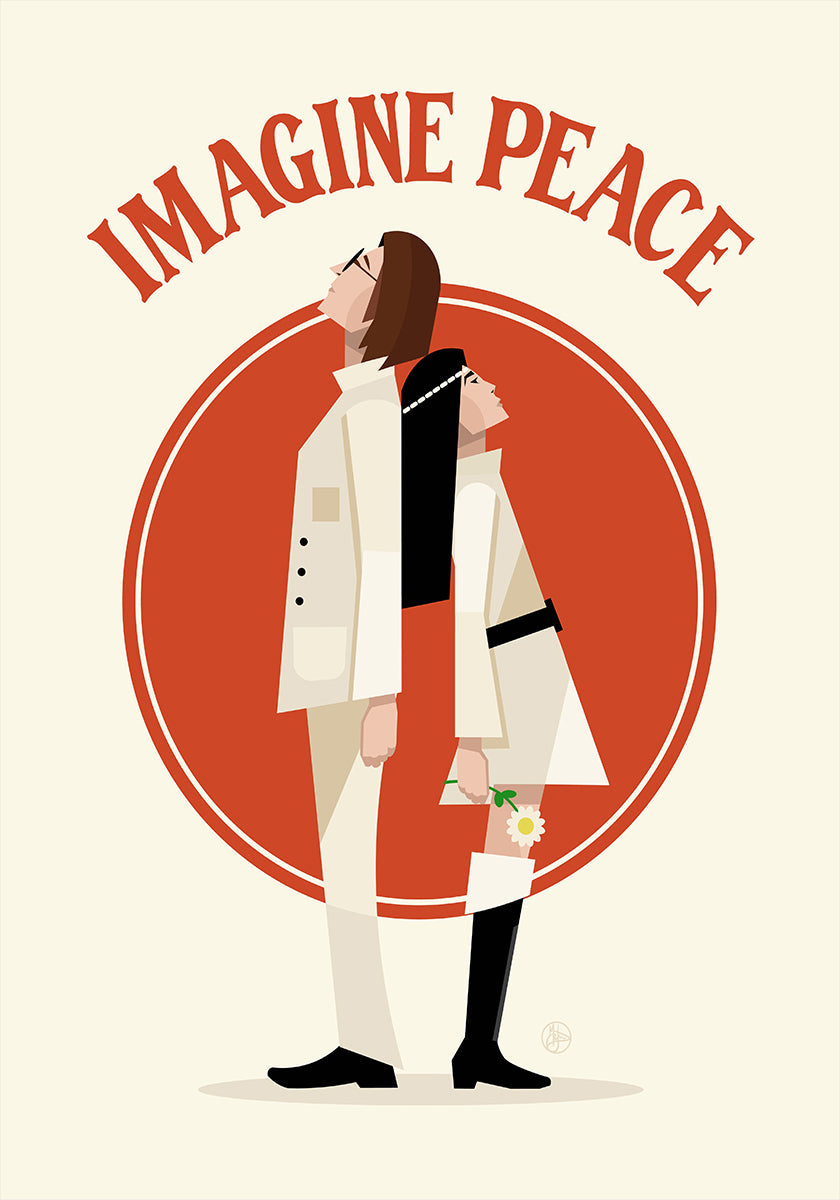 Imagine Peace Minimalist Poster