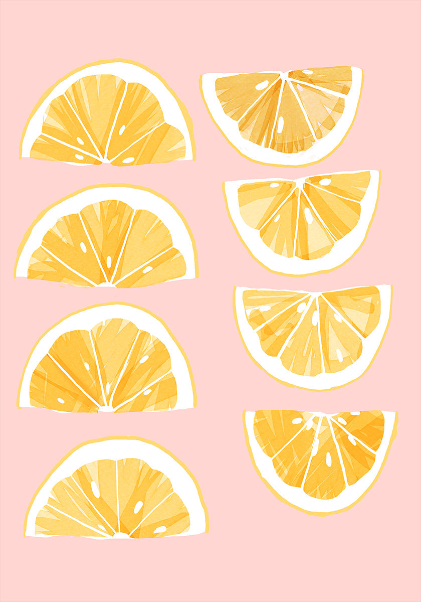 Sliced ​​Lemons Poster