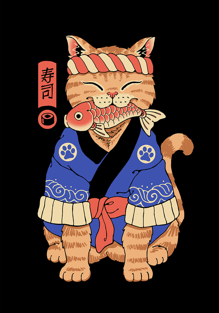 Sushi Meowster Poster