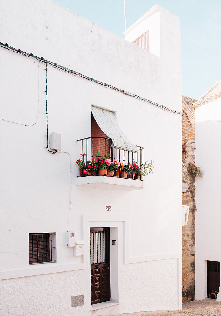 White Andalusia House Poster