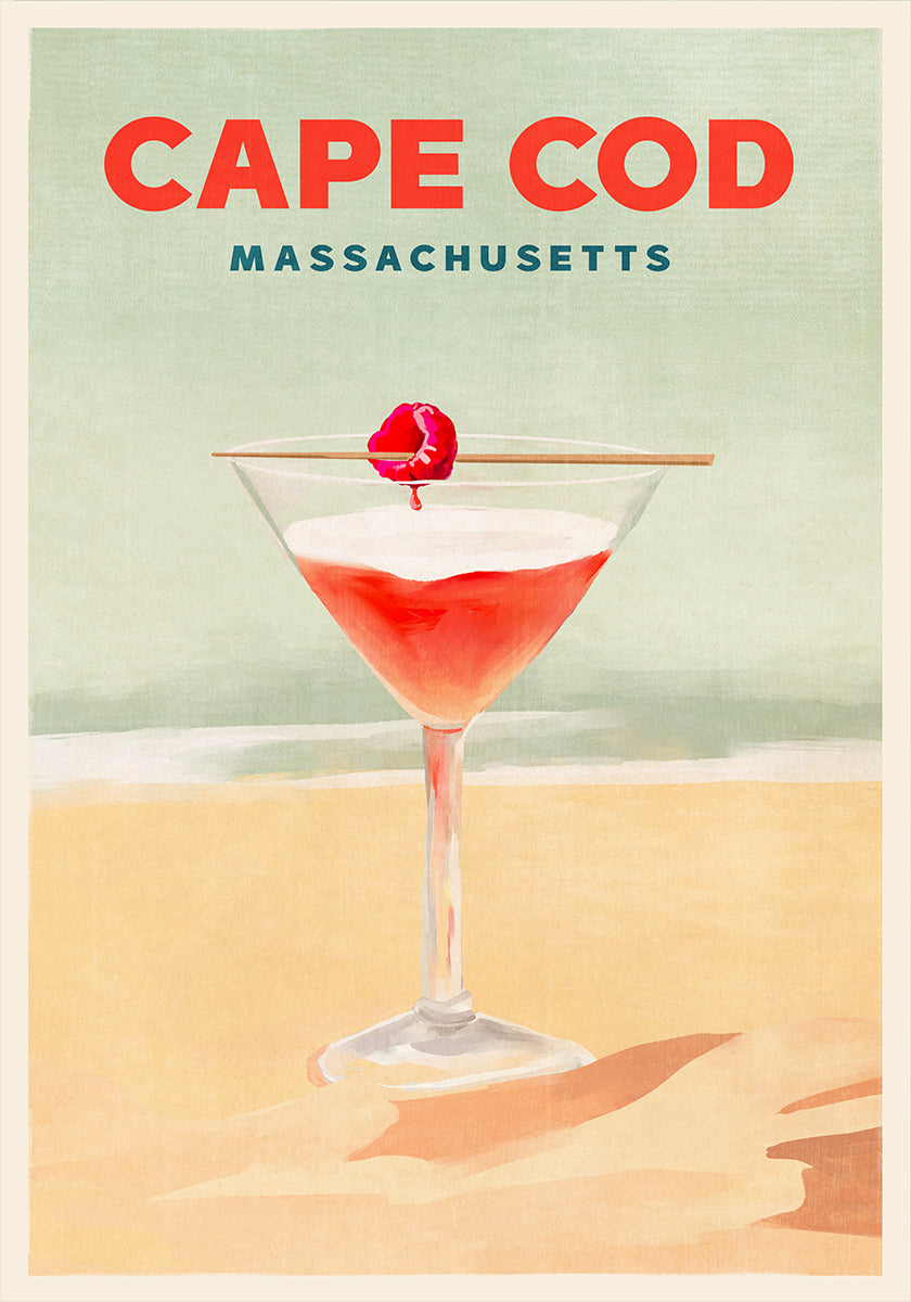 Cape Cod Cocktail Tall Poster