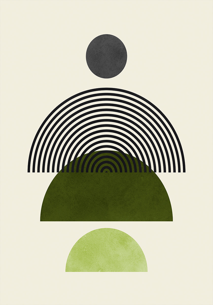 Lines and circles 4 Poster