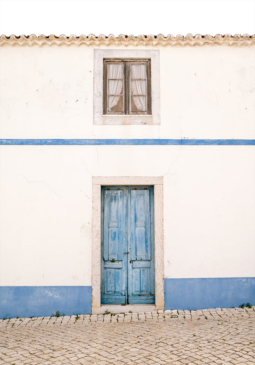 Ericeira Blue Door Poster