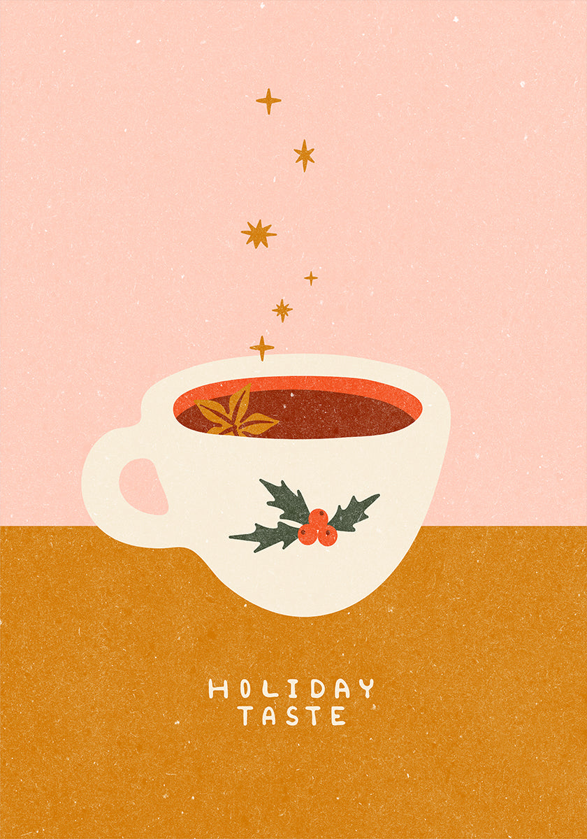 Mulled wine mug. Holiday Taste Poster