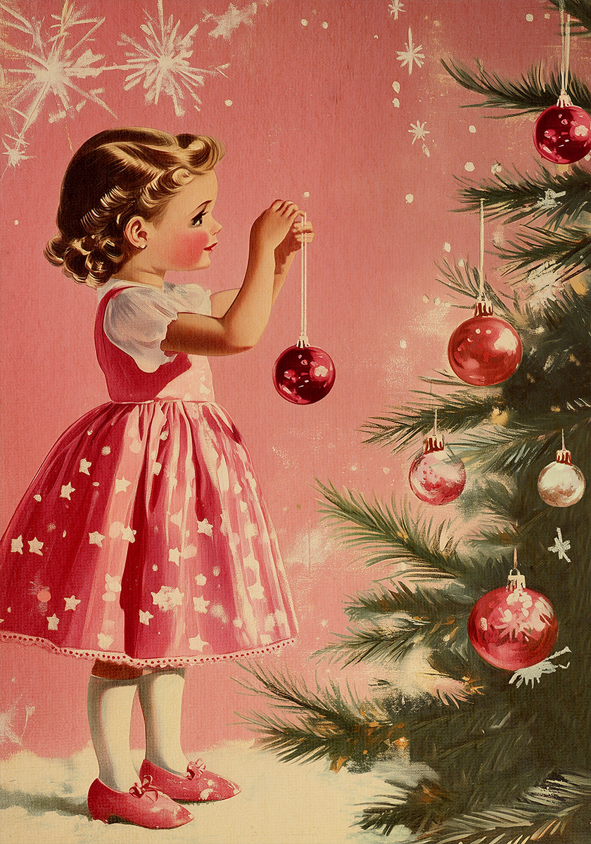 Girl With Baubles Poster