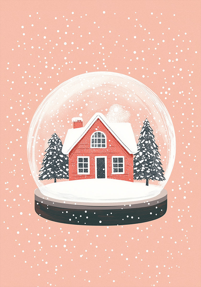 Christmas Ornament Glass Illustration Poster