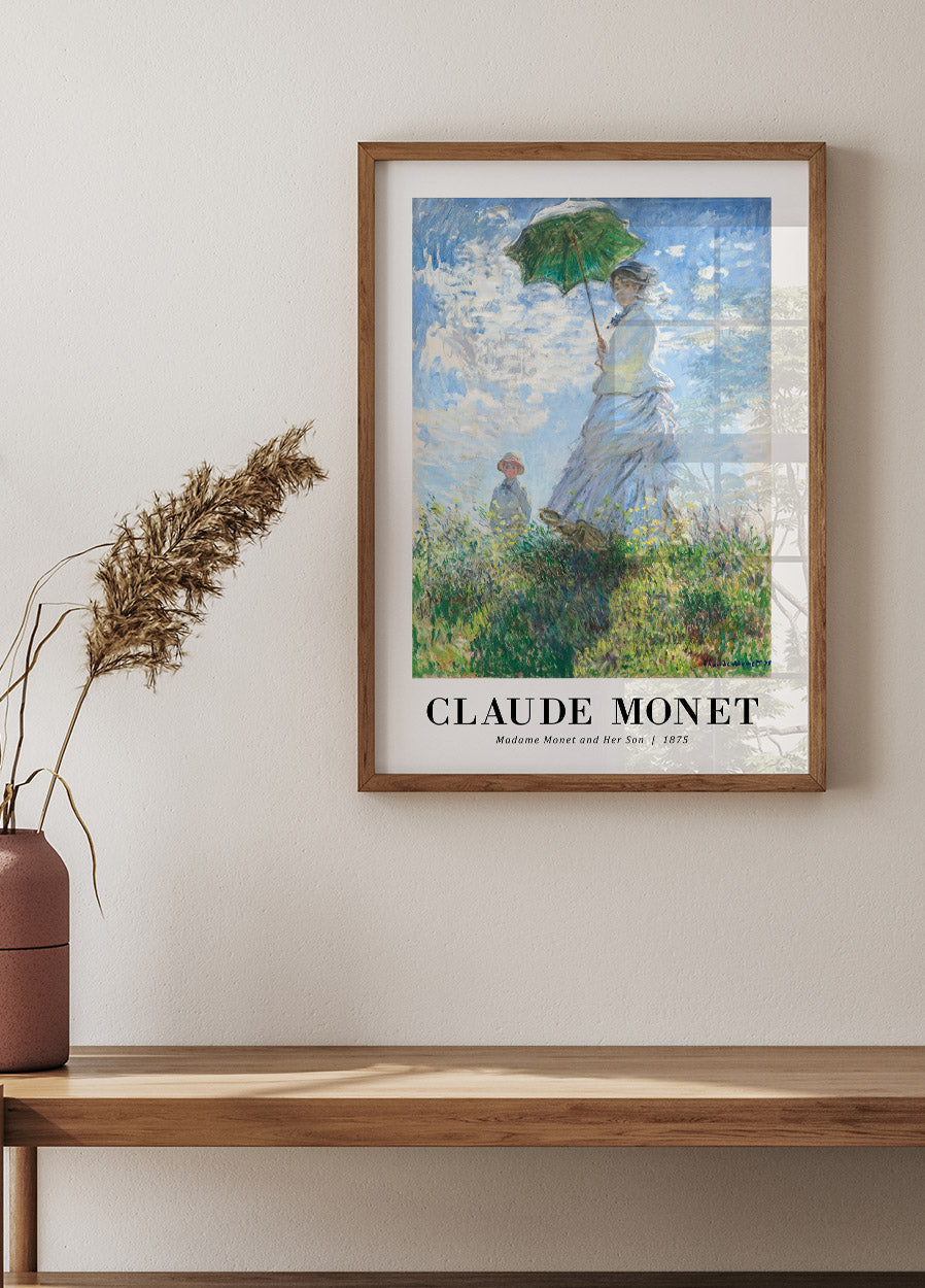 Madame Monet and Her Son 1875 Poster by Claude Monet - Posterbox.no