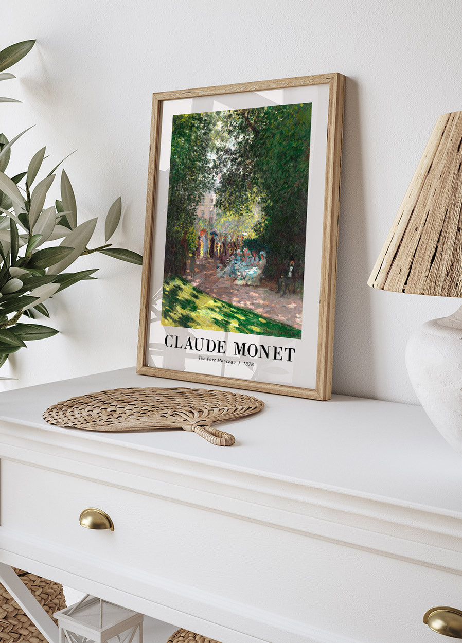 The Parc Monceau 1878 Poster by Claude Monet - Posterbox.no