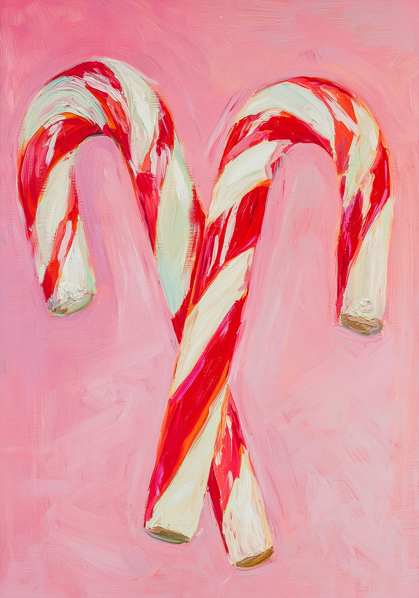 Candy Cane Delight Poster