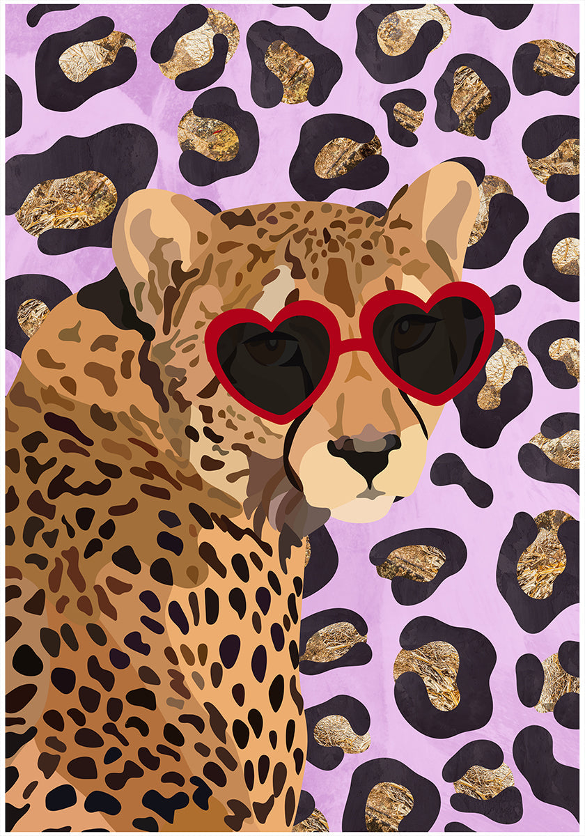 Leopard Print Pink Poster