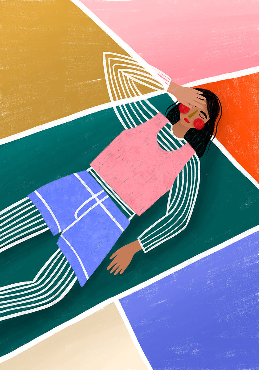 Vibrant Lady Resting