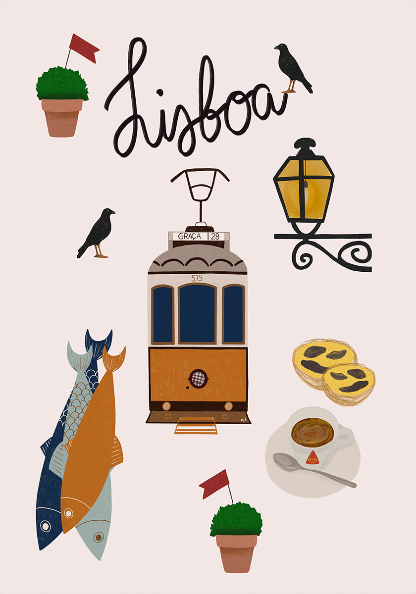 Lisbon Travel Poster