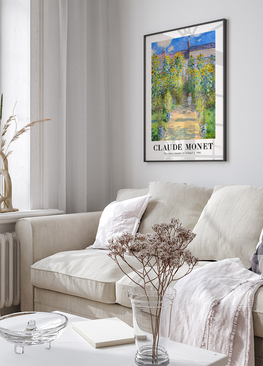 The Artist's Garden 1881 Poster by Claude Monet - Posterbox.no
