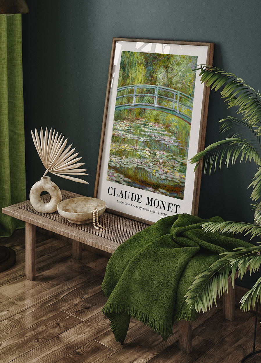 Bridge Over a Pond 1899 Poster by Claude Monet - Posterbox.no