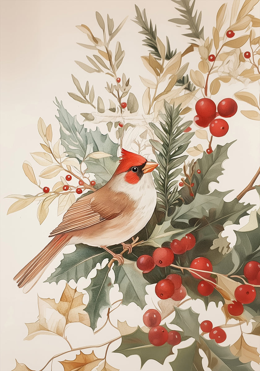 Christmas Bird Plakat - Posterbox