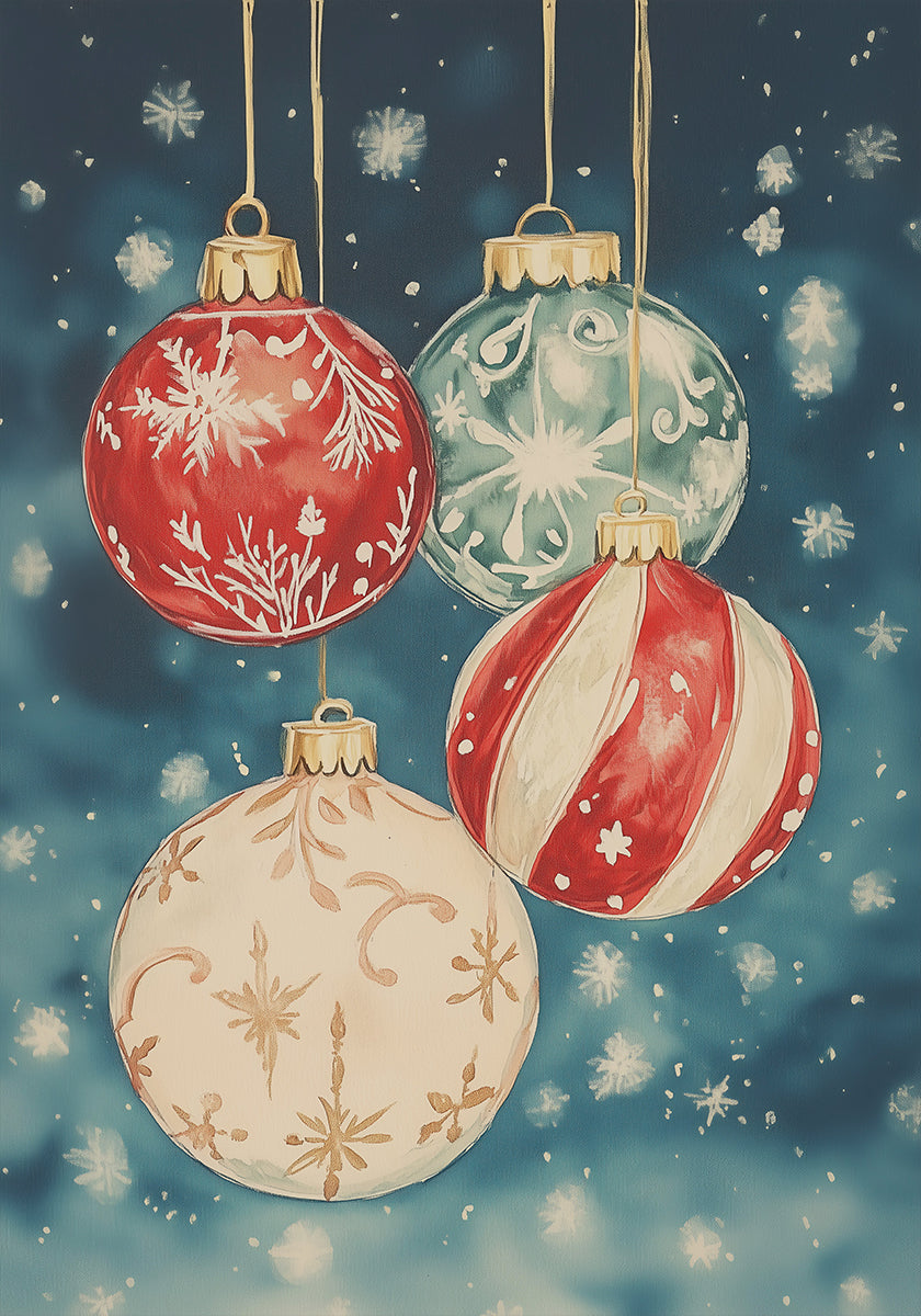 Christmas Ornaments No.3 Poster