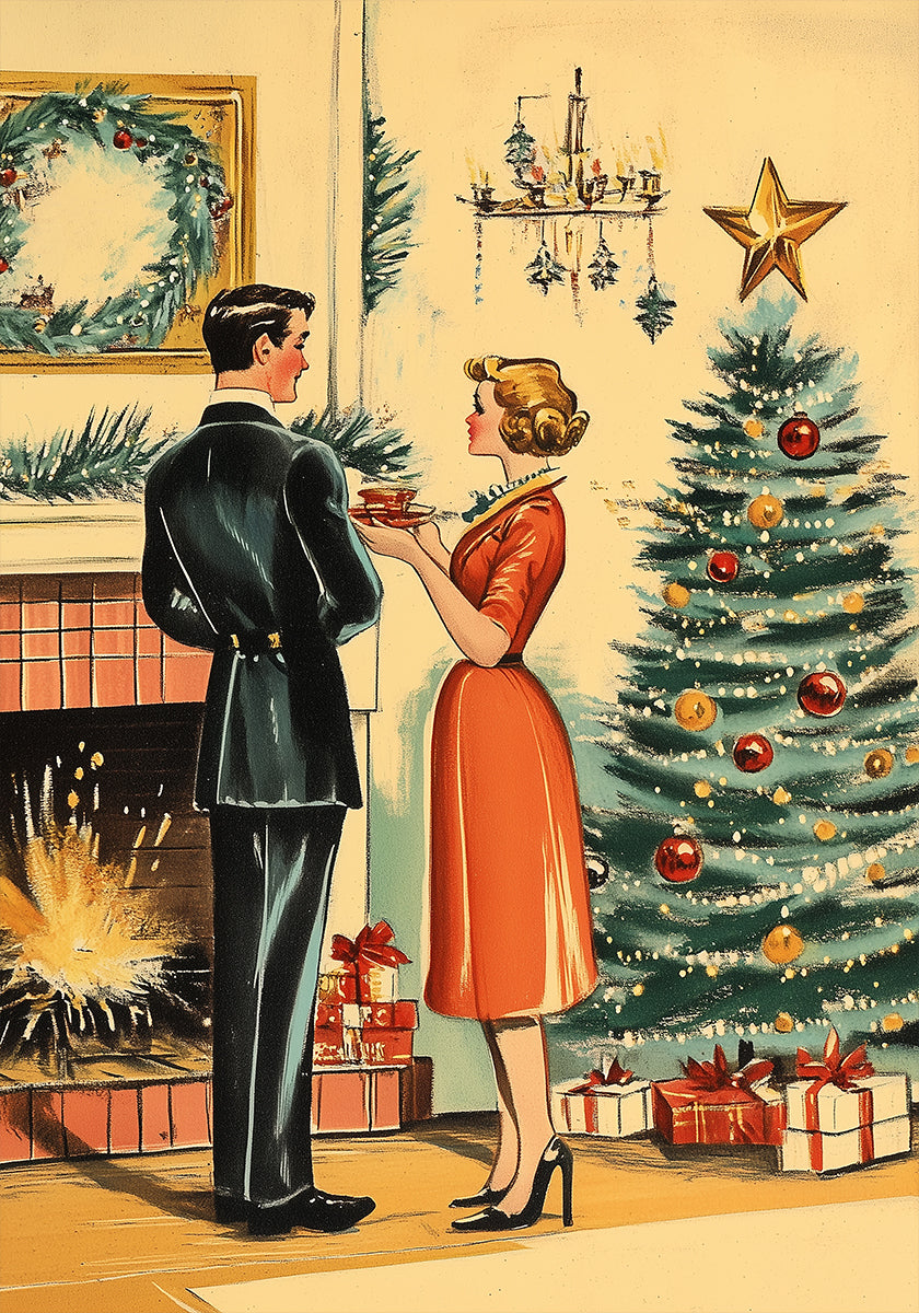 Retro Christmas Poster