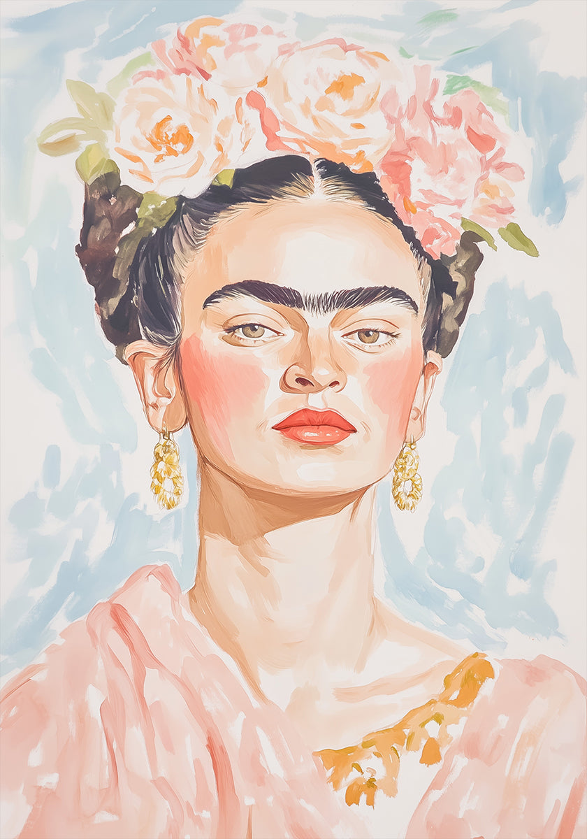 Frida Pastel Color Poster