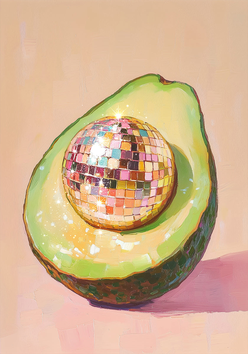 Disco Avocado Delight Poster