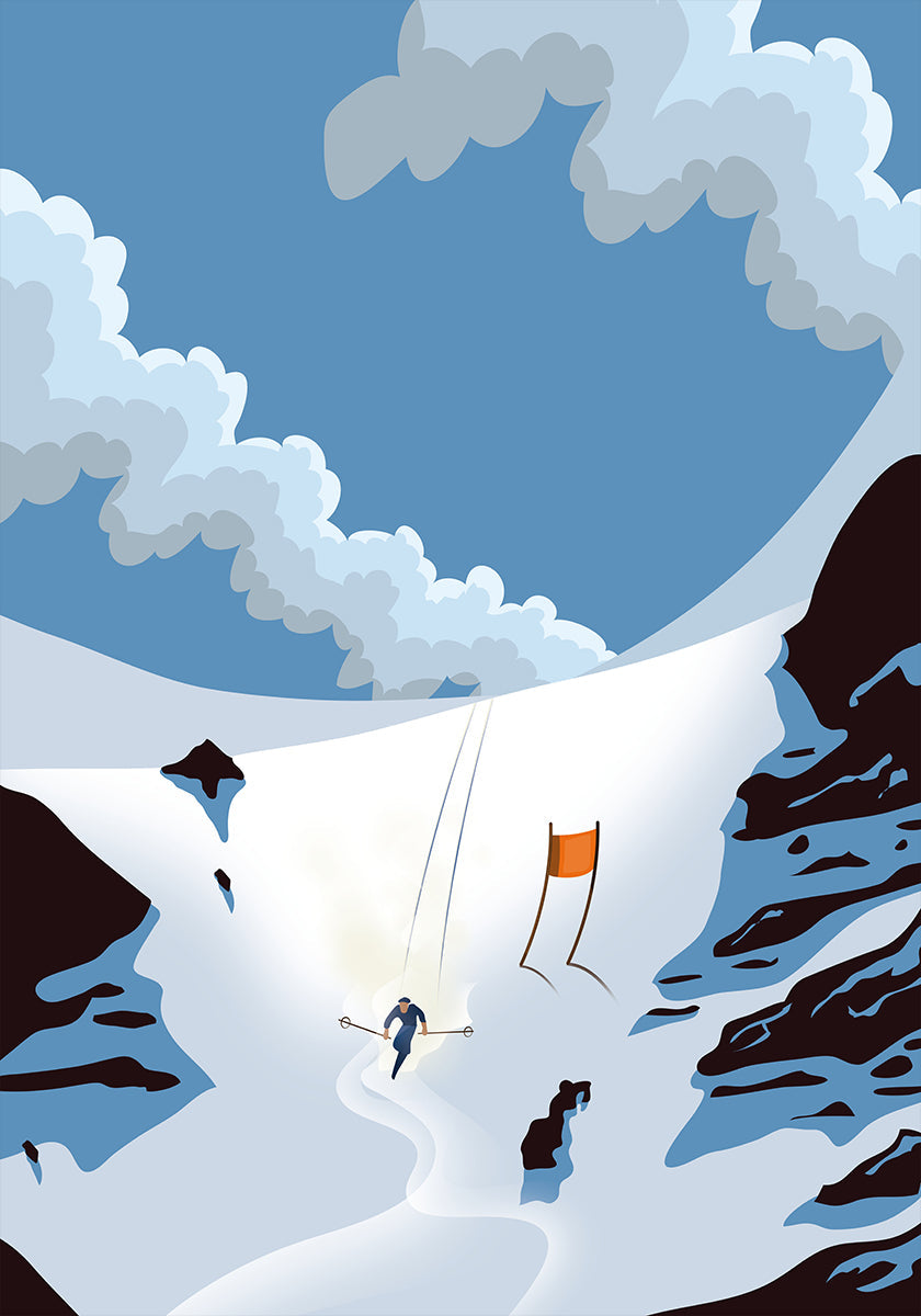 Snowy Mountain Poster