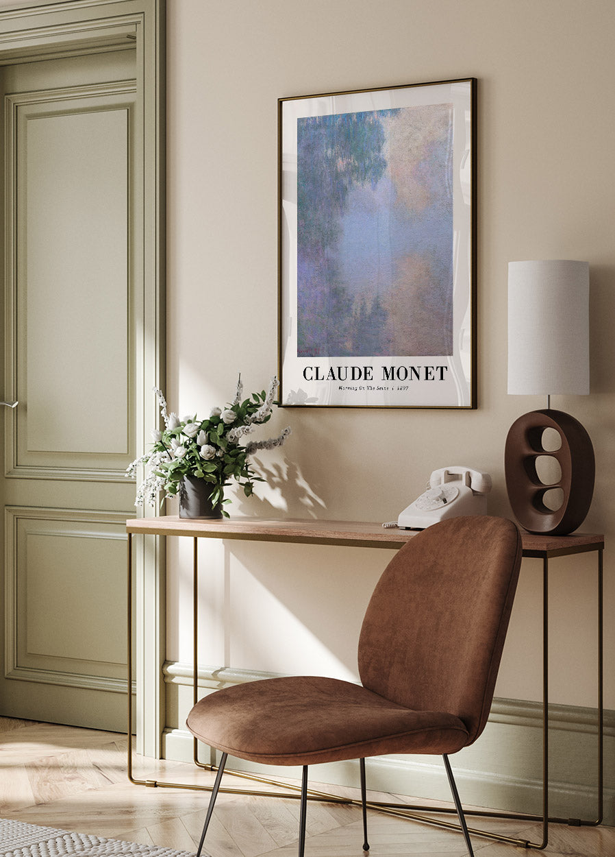 Morning on the Seine 1897 Poster by Claude Monet - Posterbox.no