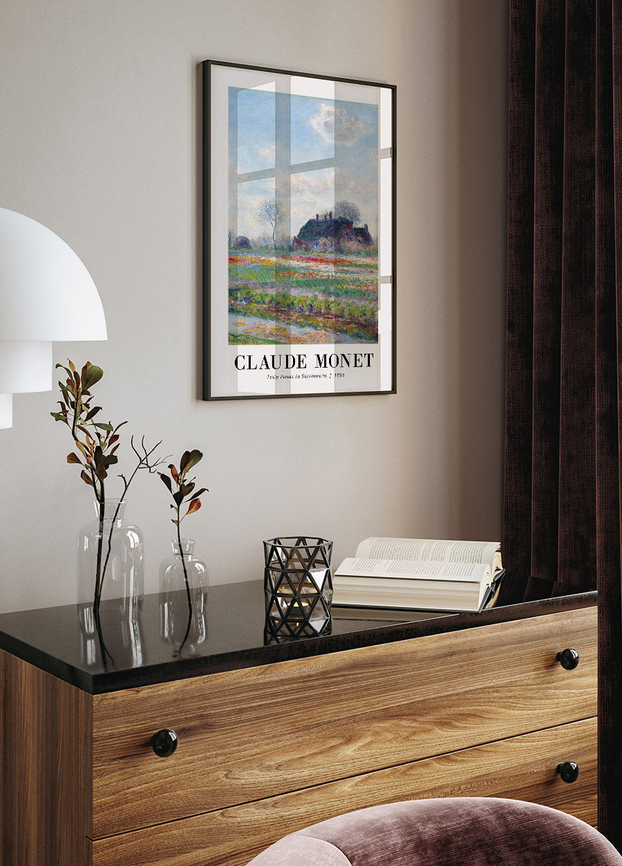 Tulip Fields at Sassenheim 1886 Poster by Claude Monet - Posterbox.no