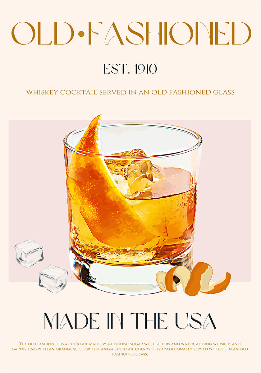 Classic Cocktail Charm Poster