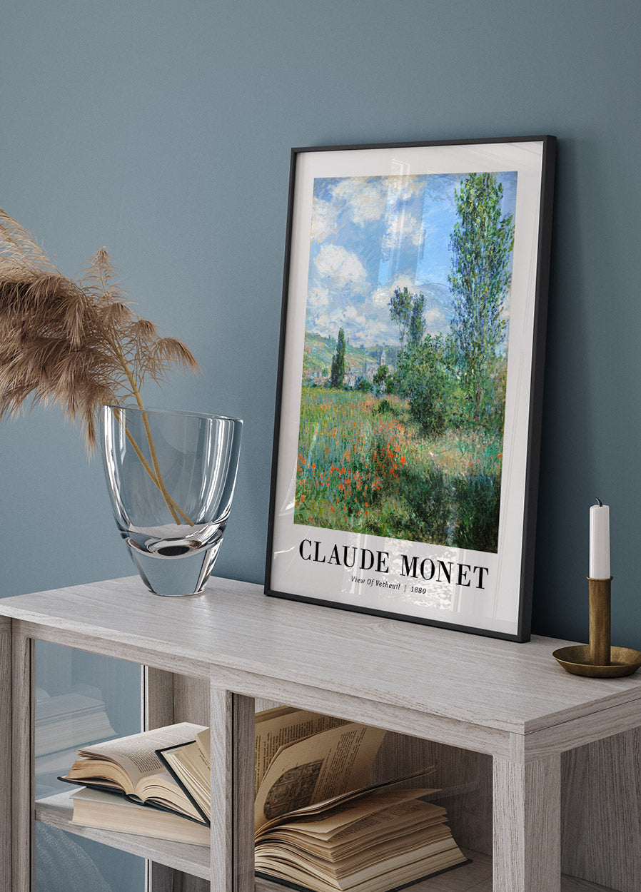 View of Vetheuil 1880 Poster by Claude Monet - Posterbox.no