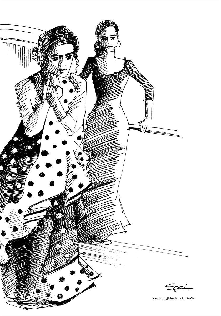 FLAMENCO DANCERS Poster