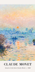 Sunset on the Seine Poster by Claude Monet Poster - Posterbox.dk