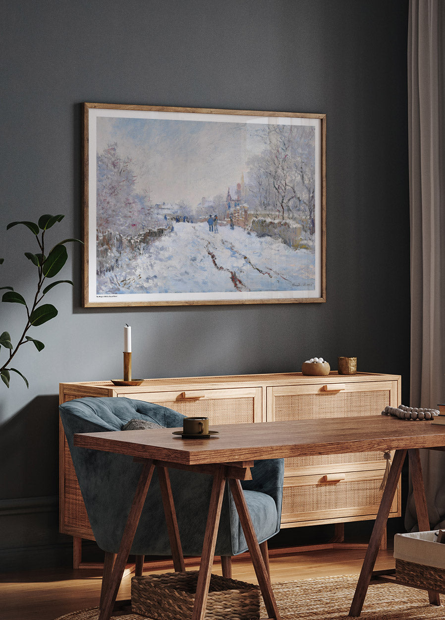 The Magpie 1868 Poster by Claude Monet - Posterbox.no