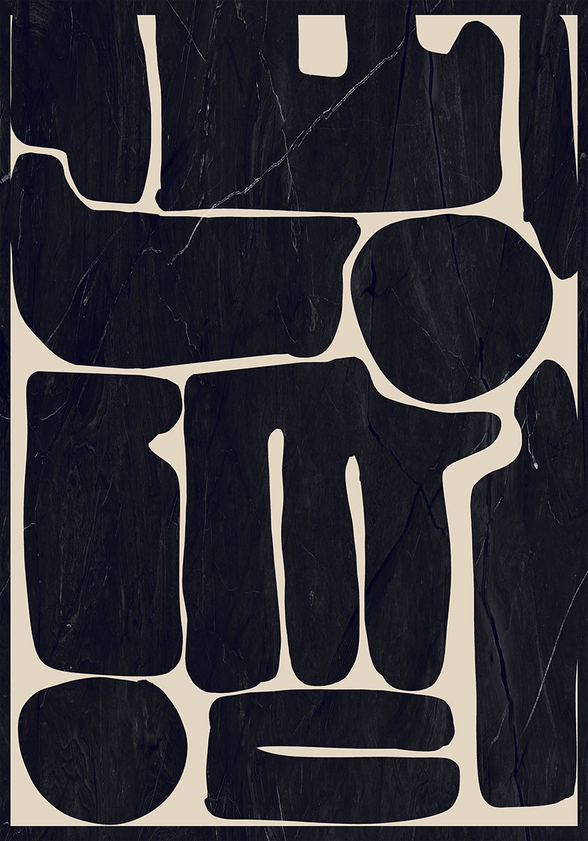 Modern Abstract Minimal Shapes 162 Poster