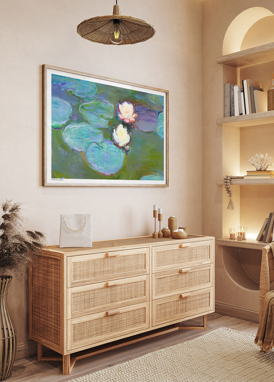 Nympheas 1897 Poster by Claude Monet - Posterbox.no