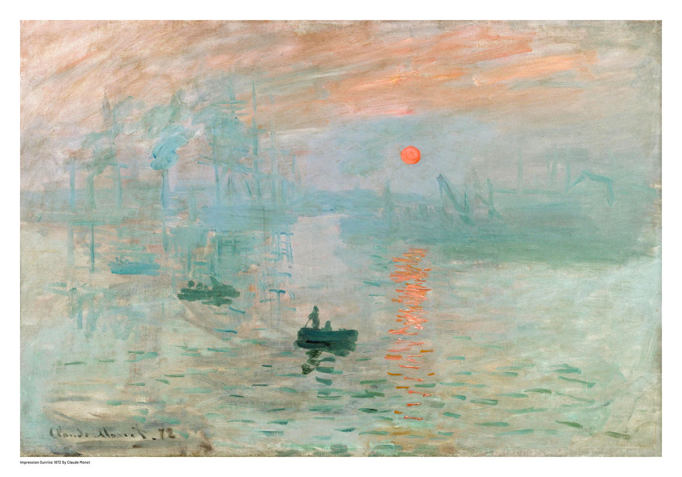 Impression Sunrise 1872 Poster by Claude Monet - Posterbox.no