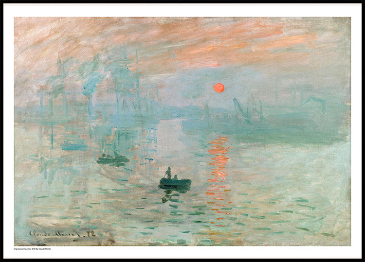 Impression Sunrise 1872 Poster by Claude Monet - Posterbox.no