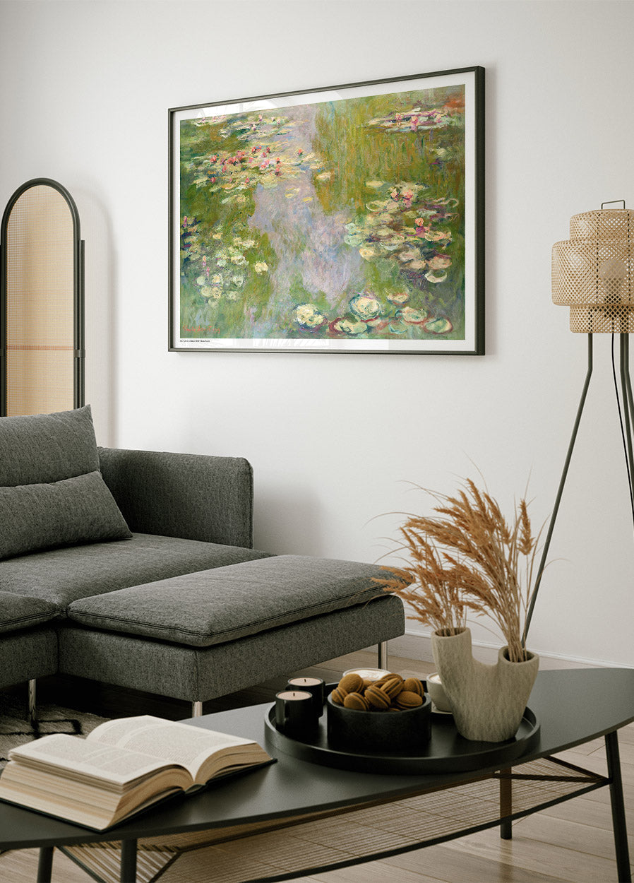 Water Lilies Landscape 1919 Poster by Claude Monet - Posterbox.no