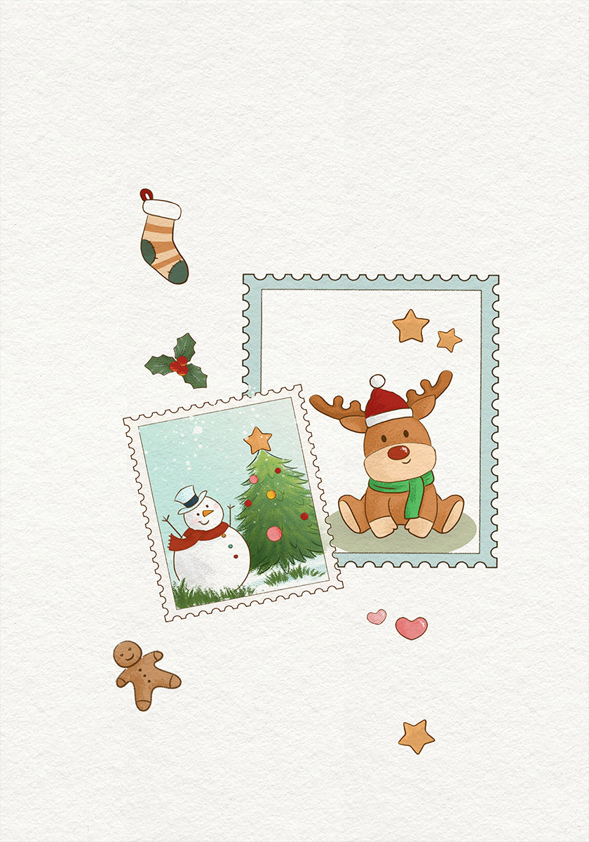 Christmas Postcard Memories Poster