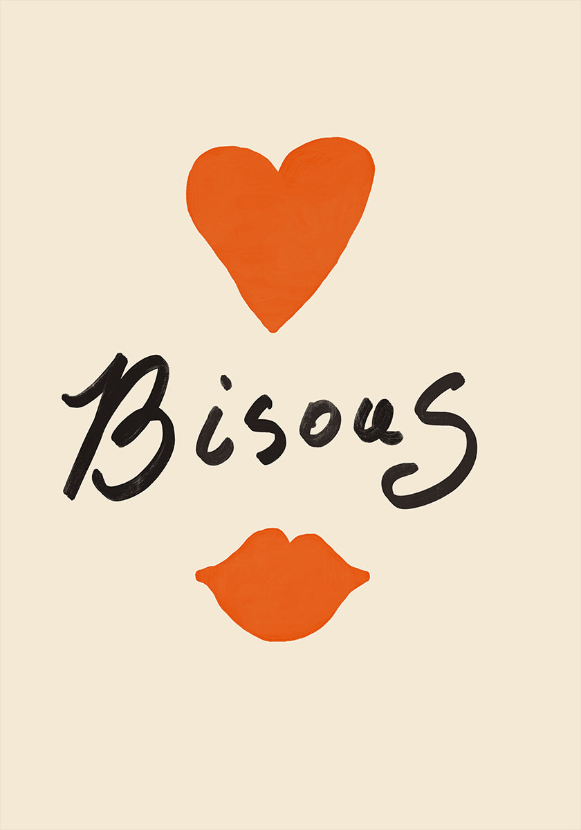 Heartfelt Bisous Poster