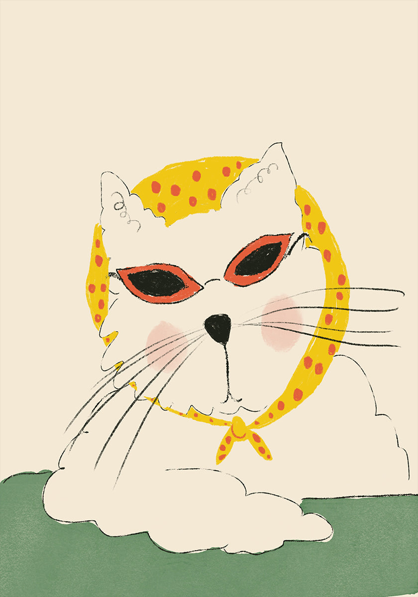 Chic Feline Bag Poster