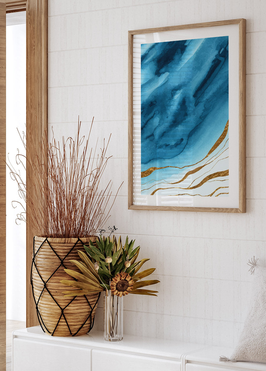 Watercolor Faded Brown Poster - Posterbox.no